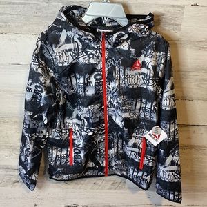 Boys Reebok Lightweight Training Jacket Size L NEW